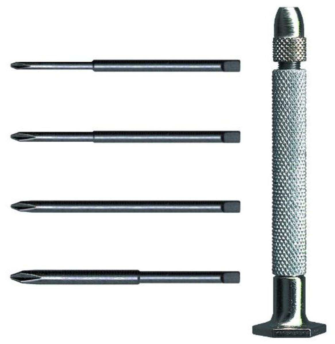 Moody Tools 58-0240 5-Piece Phillips Screwdriver Set - Premium Chromium Vanadium Steel with Magnetic Handle for Home Repair, Electronics & DIY Projects
