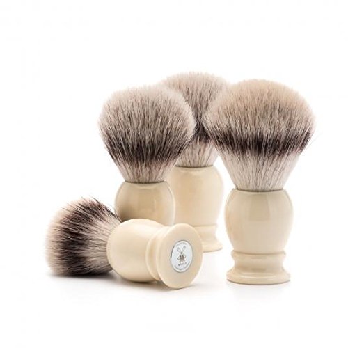 Premium MÜHLE Classic Black X-Large Silvertip Fiber Shaving Brush - Luxury Synthetic Shave Brush for Men with Rich Lather | Perfect for Wet Shaving, Grooming Kits & Travel Essentials