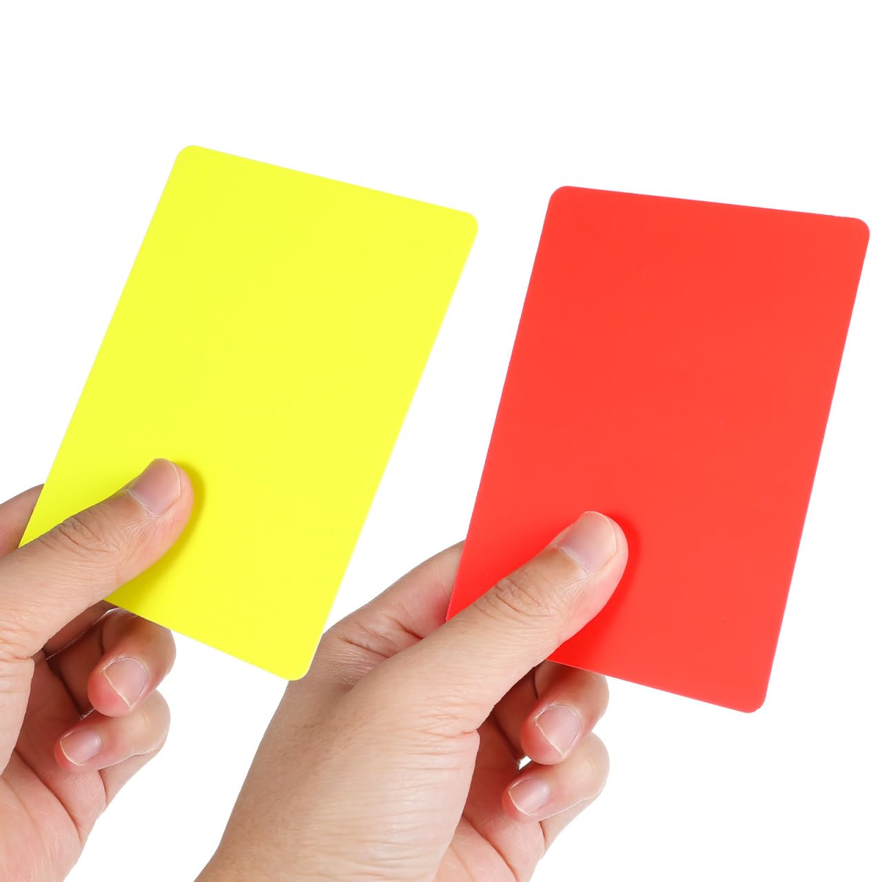 10Pcs Professional Soccer Referee Cards Set - Red & Yellow Football Match Cards - Durable Sports Referee Accessories for Coaches & Officials - Perfect for Games, Training & Tournament Use