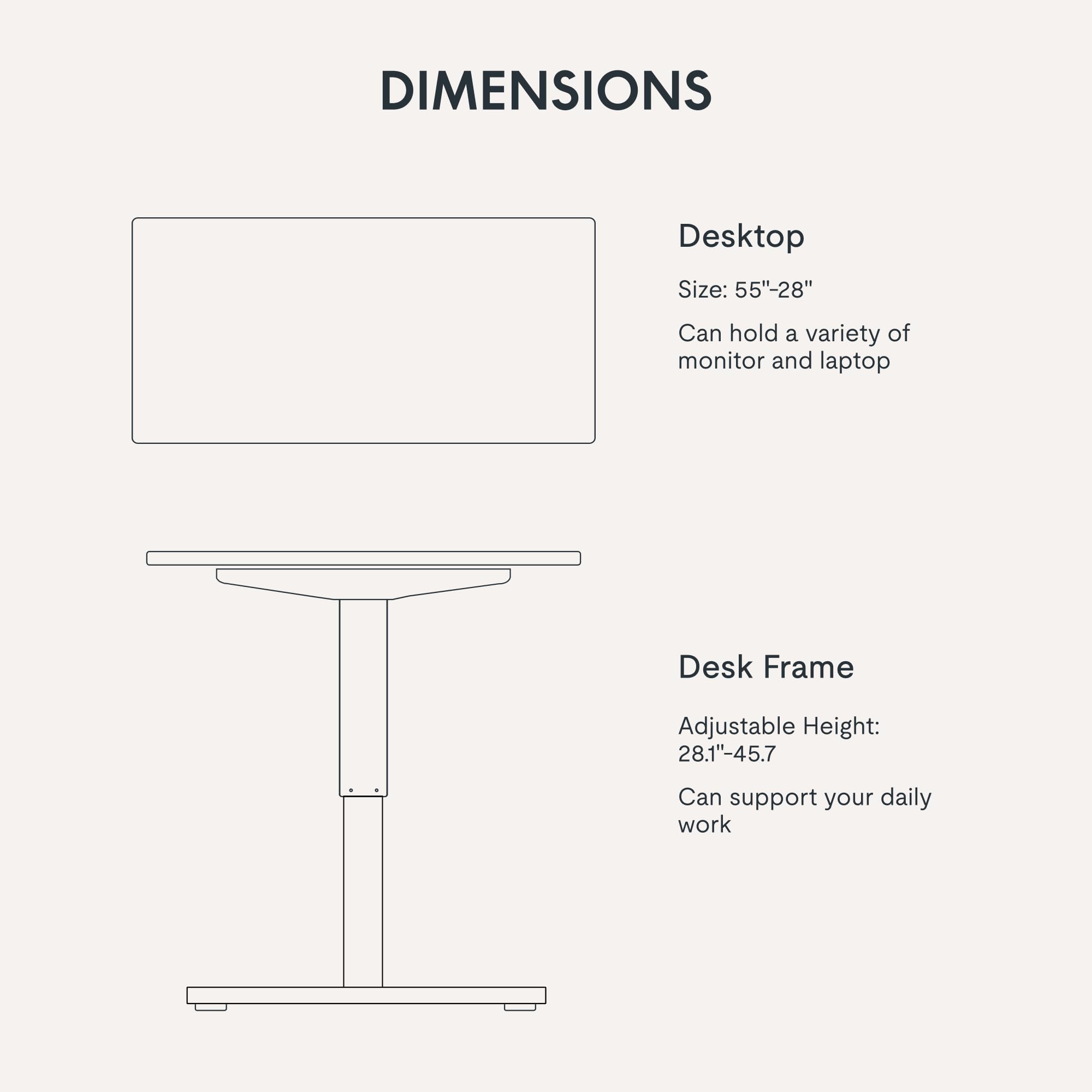 FLEXISPOT EN1 55 x 28 Inches Electric Height Adjustable Standing Desk - White Frame & Rustic Top (2-Pack) for Home Office, Gaming, and Workspace Ergonomics | Perfect for Remote Work and Study