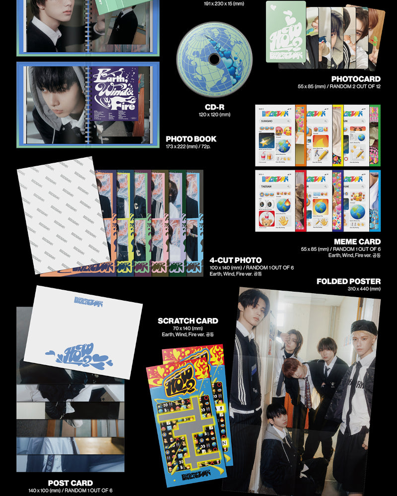 BOYNEXTDOOR 2ND EP ALBUM [HOW?] - K-Pop Music CD with 3 Versions (Random Cover) | Perfect for K-Pop Collectors & Fans | Great Gift for Music Lovers & Album Enthusiasts