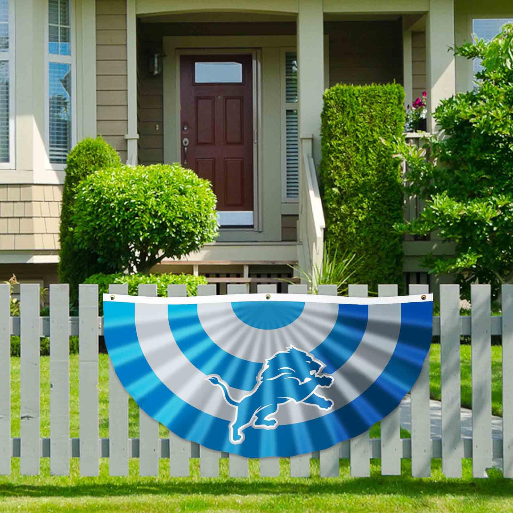 WinCraft Detroit Lions Bunting Pleated Fan Banners - NFL Team Spirit Decor for Game Day, Tailgating & Home Decor