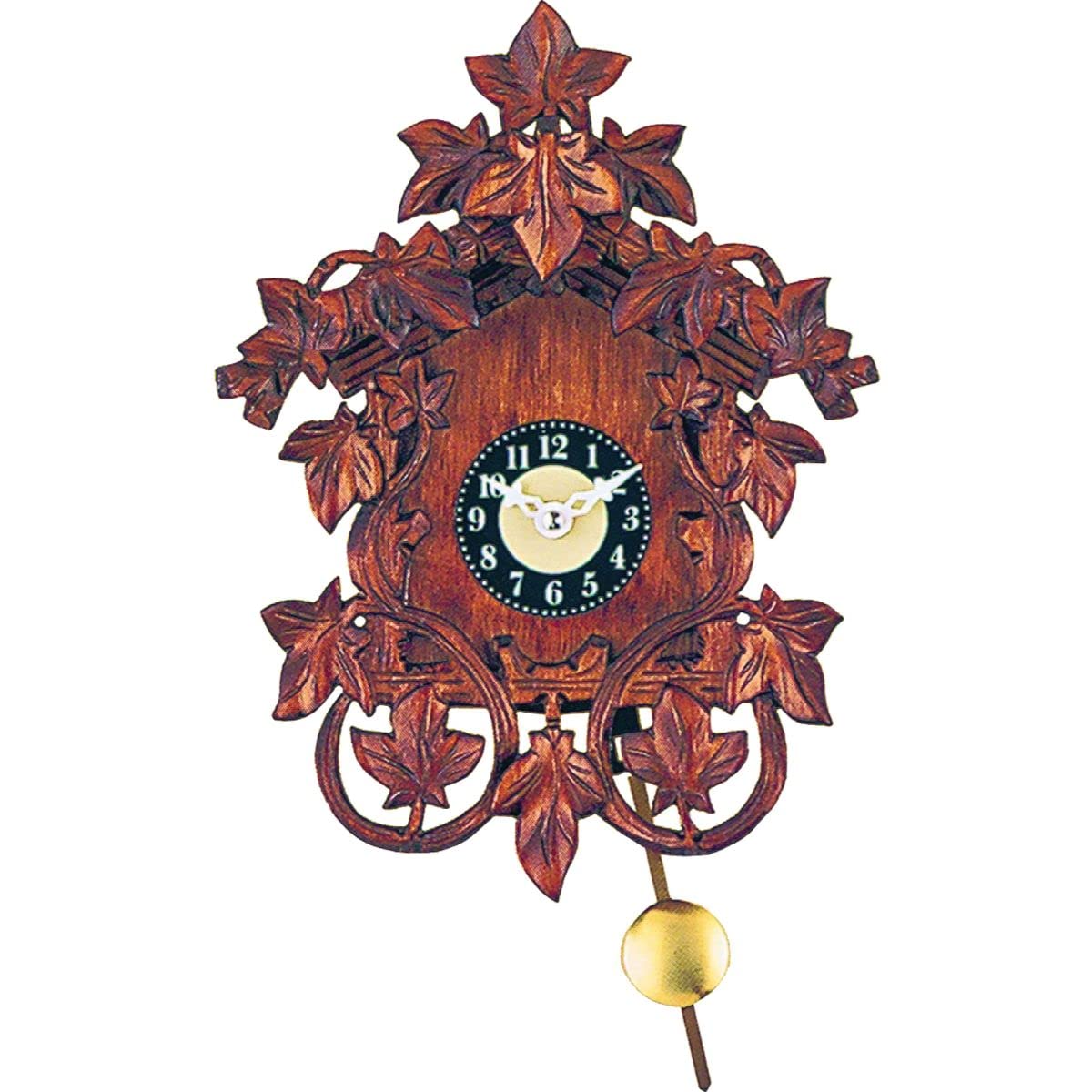 Engstler Mini Battery-Operated Clock with Music Chimes - Small Wall or Tabletop Clock for Home, Office, Bedroom, Nursery - Quiet Sweep Movement & Decorative Design