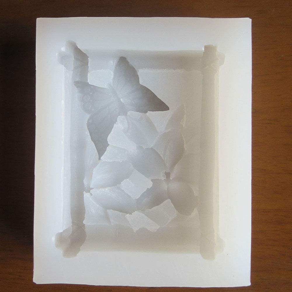 Butterfly Flower Silicone Soap Molds - 6 Pack Reusable DIY Soap Making Kit for Handmade Soaps, Candles, Plaster & Resin Crafts - Perfect for Home Decor, Wedding Favors & Gift Making (11119)