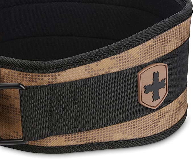 Harbinger Unisex 4.5-Inch Foam Core Weightlifting Belt - Tan Camo for CrossFit, Powerlifting & Gym Training