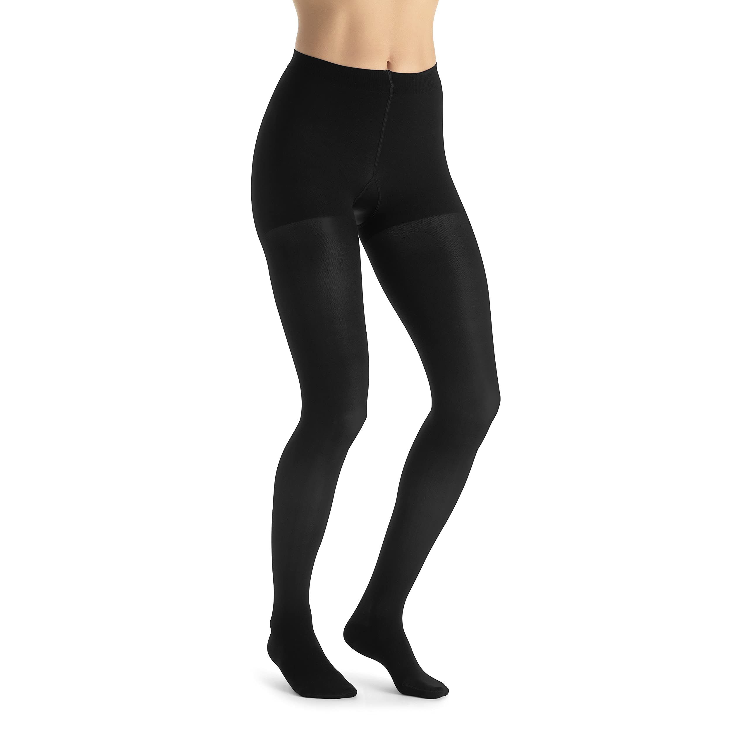 JOBST UltraSheer Waist-High Medical Compression Stockings for Women (20-30 mmHg) - Closed Toe, Classic Black, Large - Varicose & Spider Vein Relief, Swelling Prevention - Perfect for Travel, Pregnancy & Post-Surgery Recovery