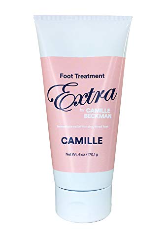 Camille Beckman Extra Moisturizing Foot Cream - 6 oz Deep Hydrating Treatment for Dry Cracked Feet - Perfect for Pedicures, Heel Repair & Night Foot Care