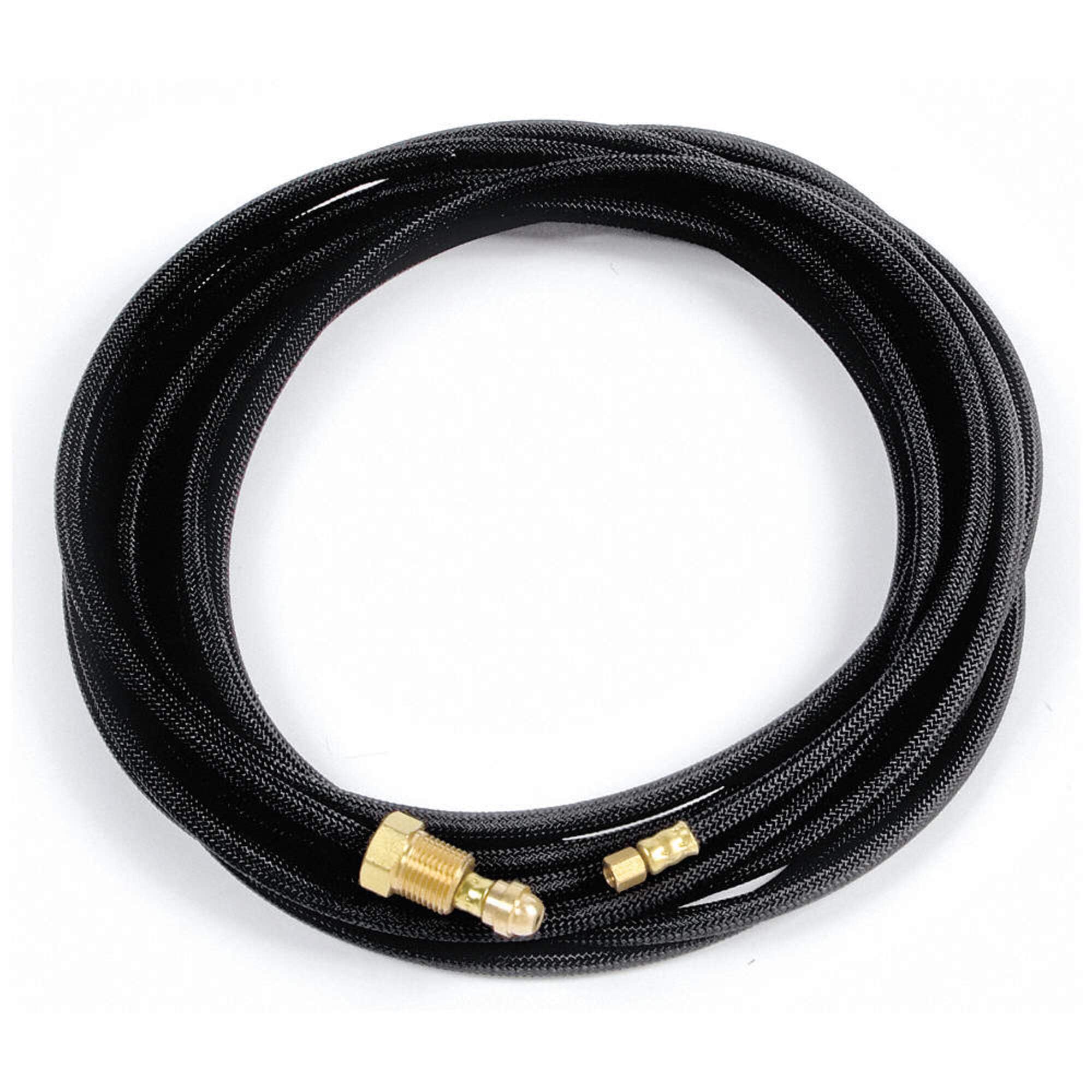 25 Ft Braided Rubber Gas Hose - High Pressure Flexible Fuel Line for Grills, Heaters & Outdoor Appliances - Durable & Weather Resistant