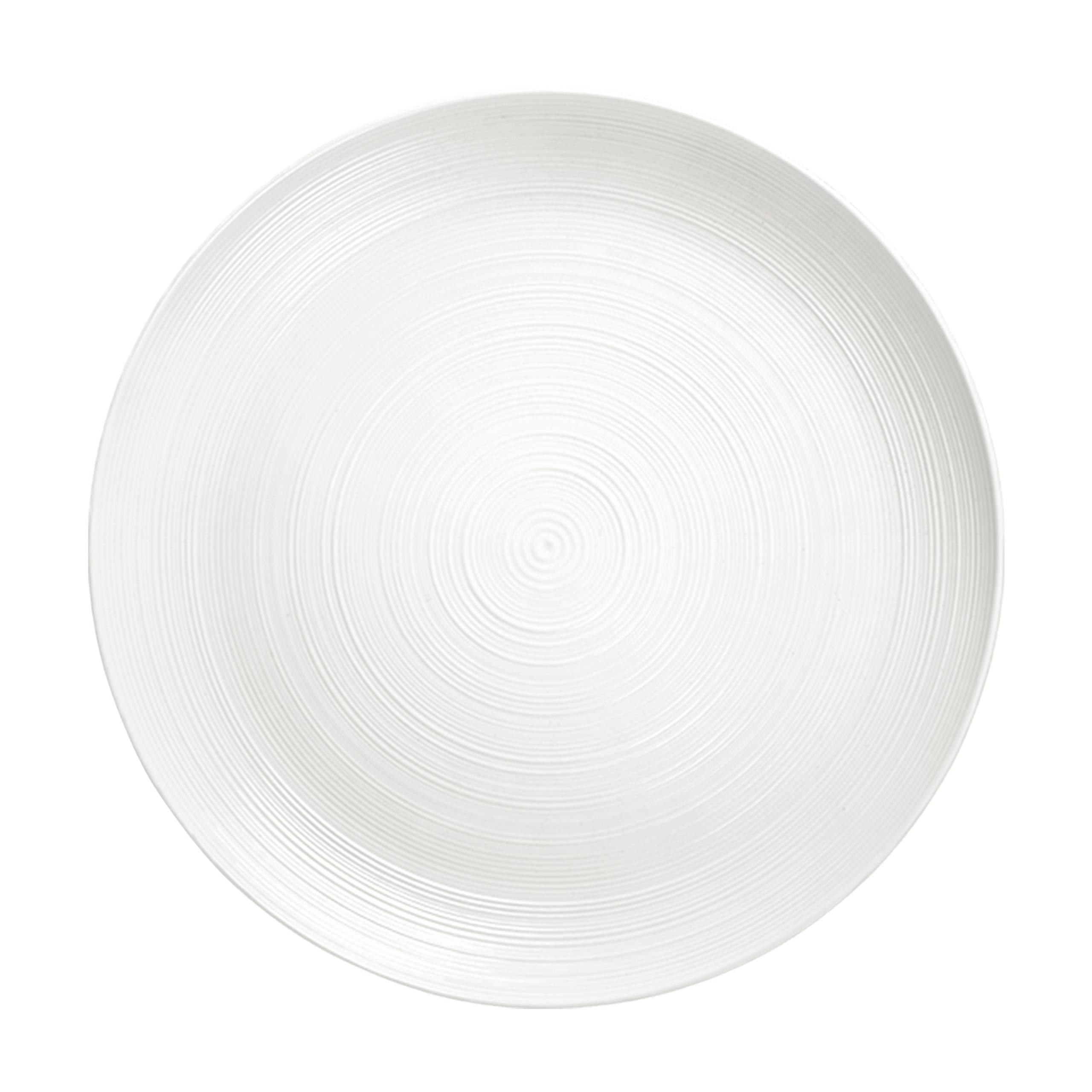 Zak Designs 12-Piece Melamine Dinnerware Set - White Durable Plastic Plates & Bowls for 4 People | Shatterproof & Lightweight for Outdoor Dining, Picnics, Camping & Everyday Use