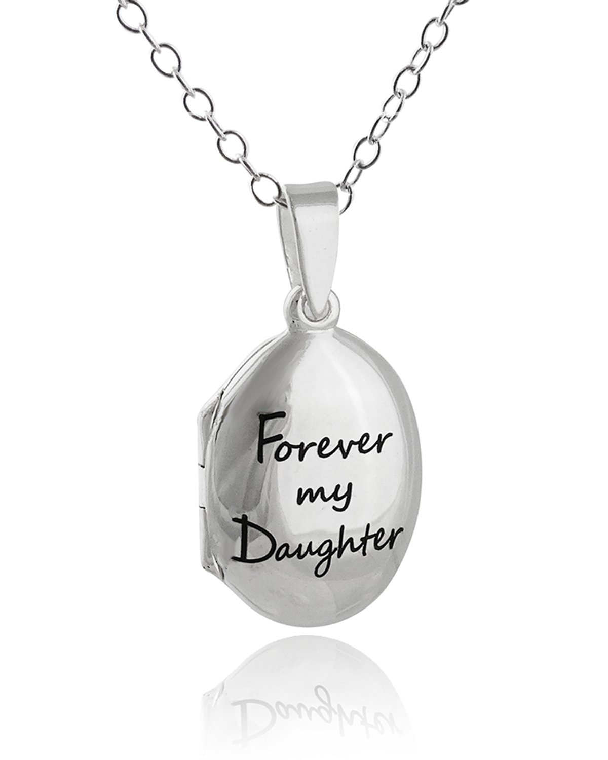 FashionJunkie4Life Sterling Silver Locket Necklace for Women - 18 Inch Cable Chain Pendant with Heart Charm - Perfect for Valentine's Day Gifts, Anniversary Presents & Everyday Elegance