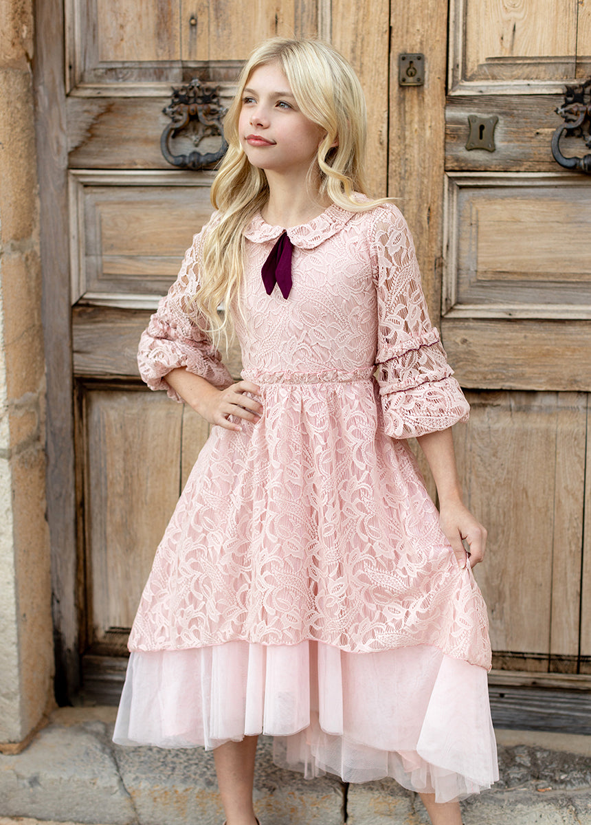 Elegant Paris Petticoat Dress in Lilac - Vintage-Inspired Floral Party Dress for Women | Perfect for Weddings, Tea Parties & Special Occasions