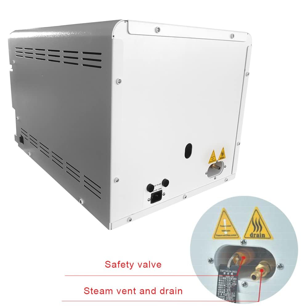 Getidy 16L Digital Steam Autoclave Sterilizer - Adjustable Drying Time & Double Lock Control for Dental, Tattoo & Medical Equipment (JCH-16) | Perfect for Clinics, Salons & Labs