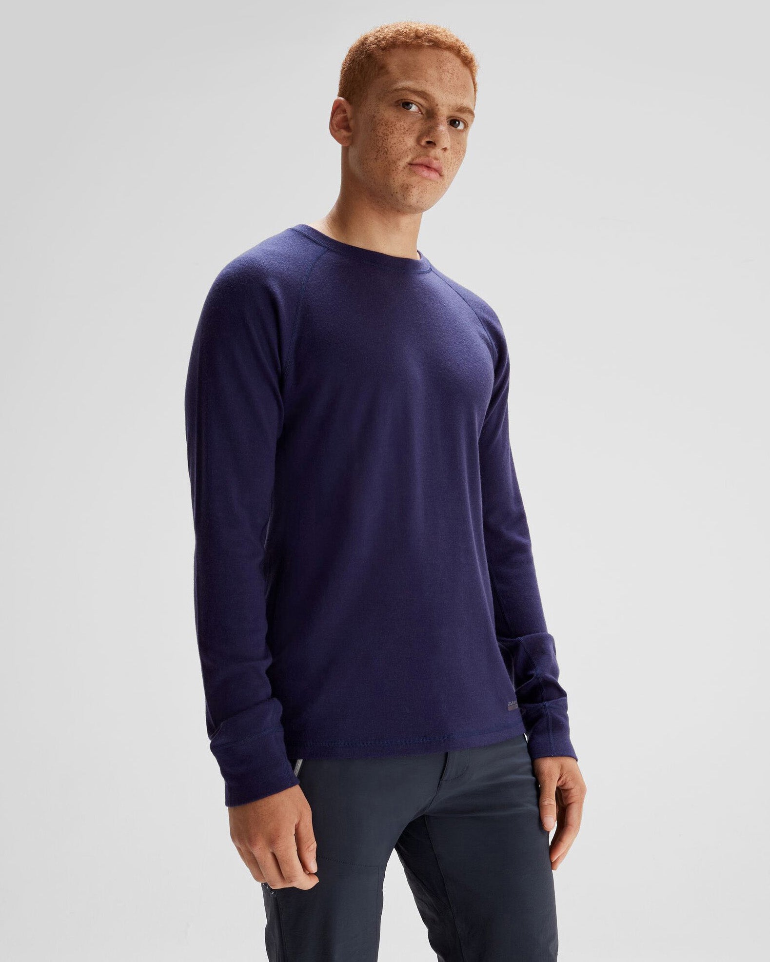 Men's K Merino 250 Long Sleeve Thermal Base Layer Top - Dark Horizon - Perfect for Hiking, Skiing & Winter Outdoor Activities