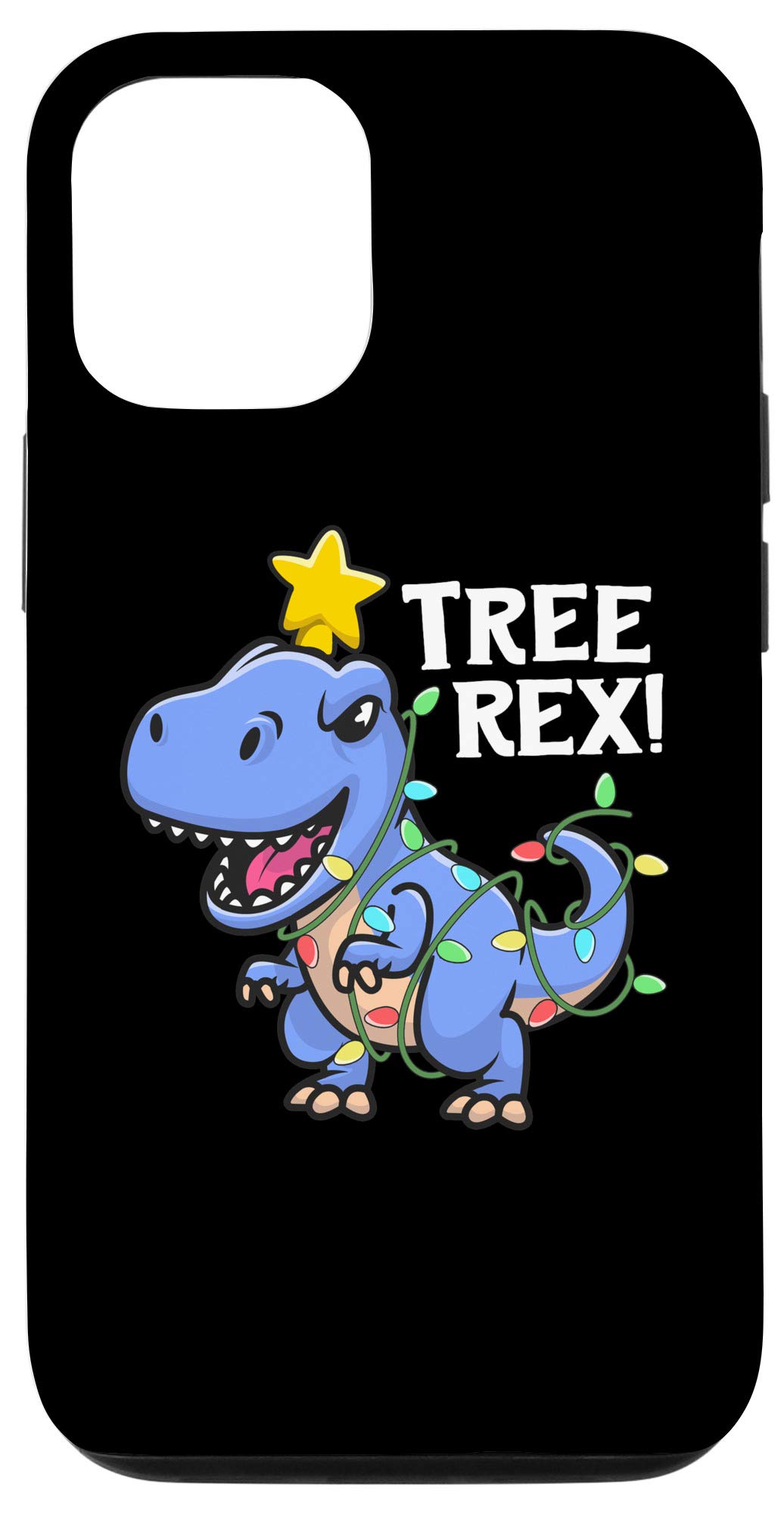 iPhone 12/12 Pro Dinosaur T-Rex Christmas T-Shirt for Men & Boys - Funny Holiday Gift for Dino Lovers - Perfect for Christmas Parties & Family Gatherings