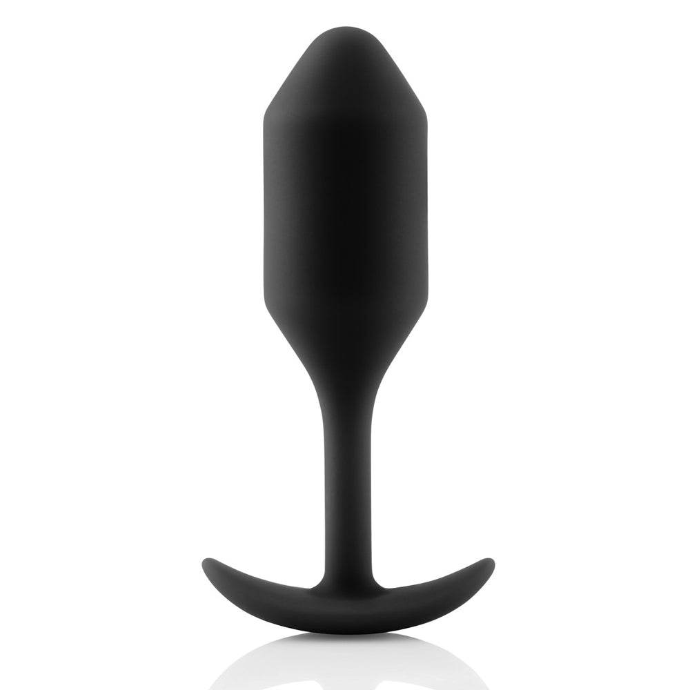 B Vibe Weighted Snug Plug 2 - Premium Silicone Anal Plug for Comfort & Pleasure - Perfect for Beginners & Couples Play - Enhance Intimate Moments & Relaxation