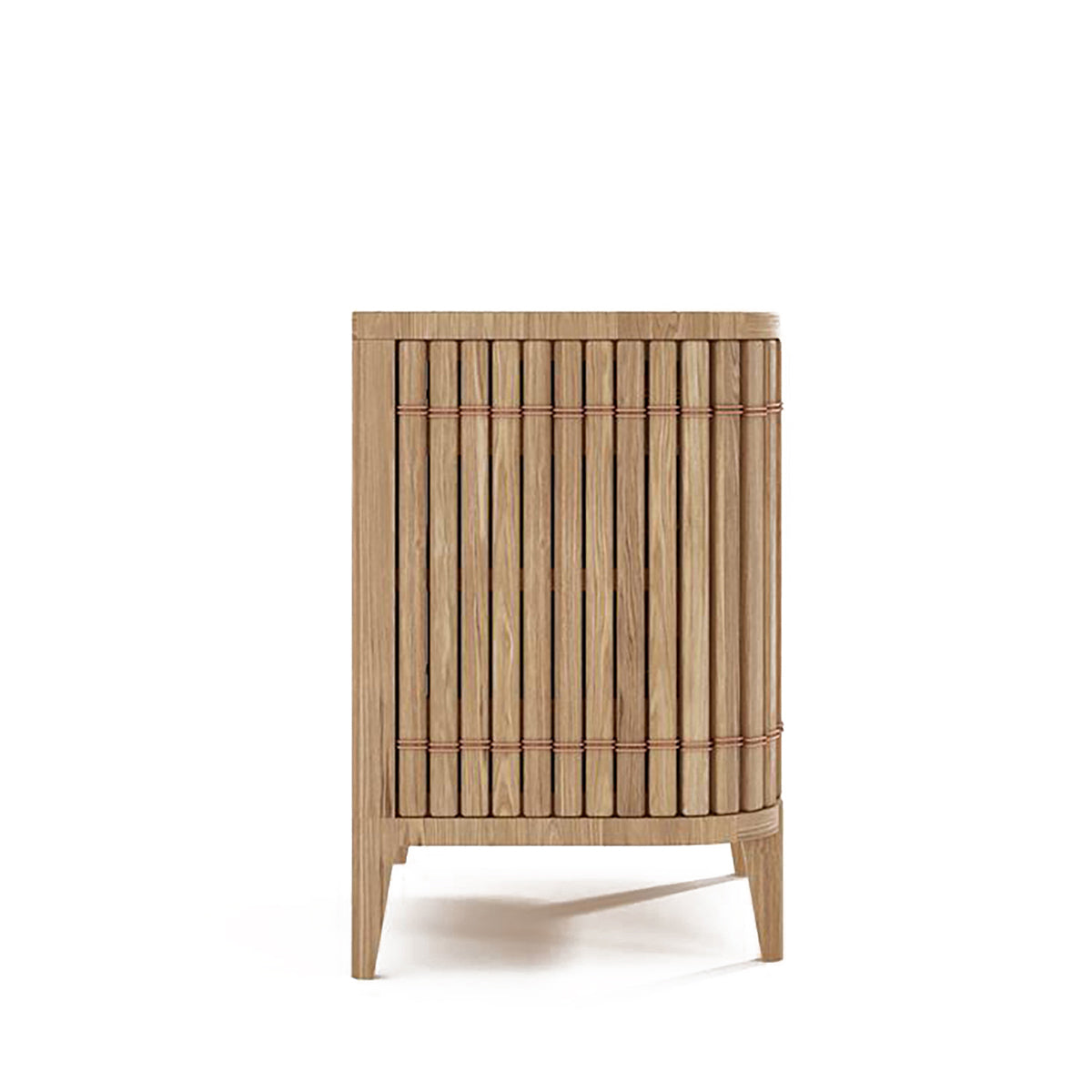 Koppar Side Table with Right Hinges - Modern End Table for Living Room, Bedroom, or Office - Small Space Furniture with Convenient Storage