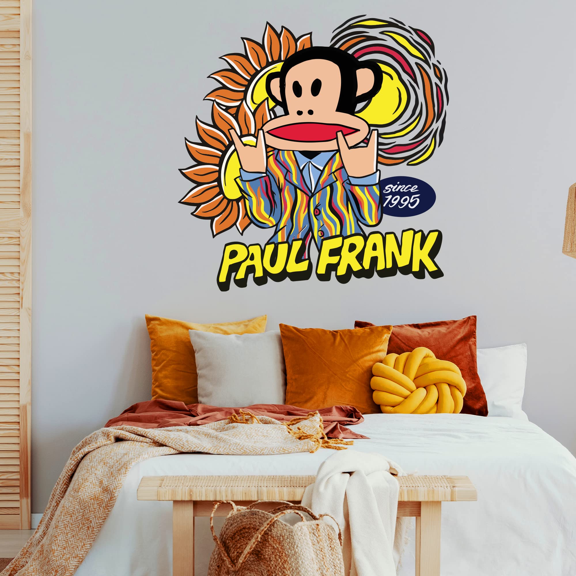 Paul Frank Wall Decals for Kids Room Decor - Nursery Wall Stickers, Peel and Stick Wall Art in Multiple Sizes (40