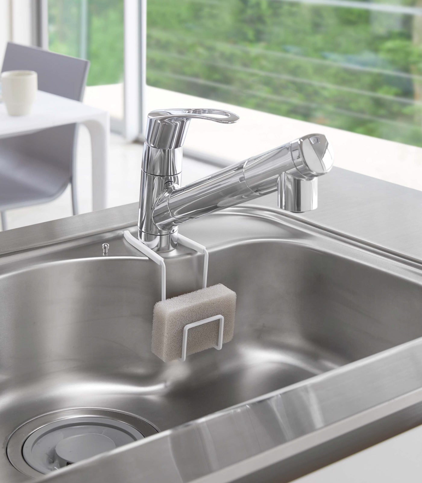 Stainless Steel Faucet Hanging Sponge Holder - 2 Sizes (Small & Large) - Rustproof Kitchen Organizer for Sink, Dishwashing & Countertop Cleaning
