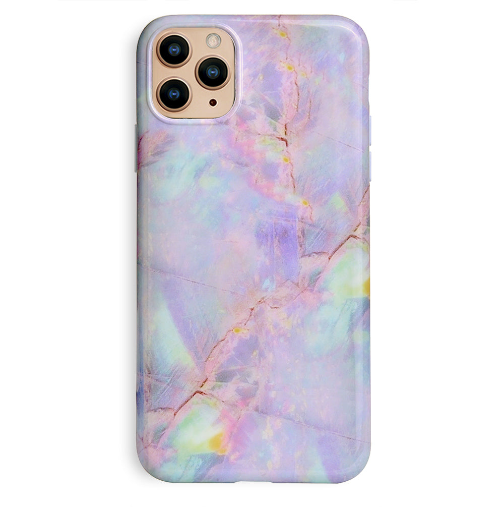 Cotton Candy Marble iPhone Case - Trendy Protective Cover for iPhone 13/14/15 - Soft Matte Finish & Shockproof Design - Perfect for Everyday Use, Travel & Gift Giving