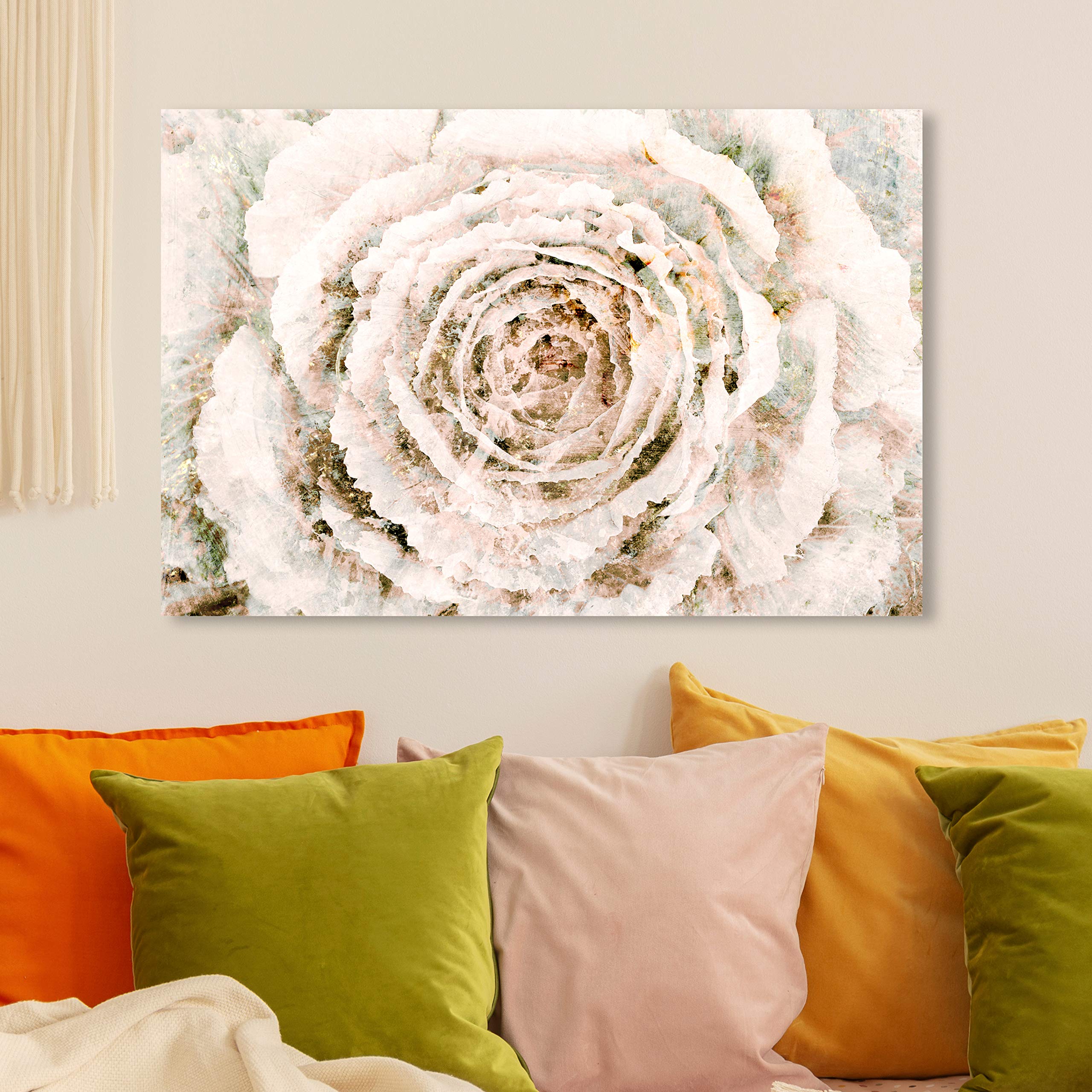 Oliver Gal Floral Wall Art Canvas Print - Winter Flower Home Decor, 36x24 Inches, White & Brown - Perfect for Living Room, Bedroom & Office Decor