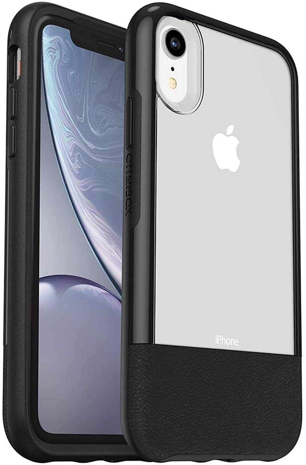 OtterBox Statement Series Case for iPhone XR - Lucent Black (Clear/Black) | Slim Protective Phone Cover with Drop Protection | Perfect for Work, Travel & Everyday Use
