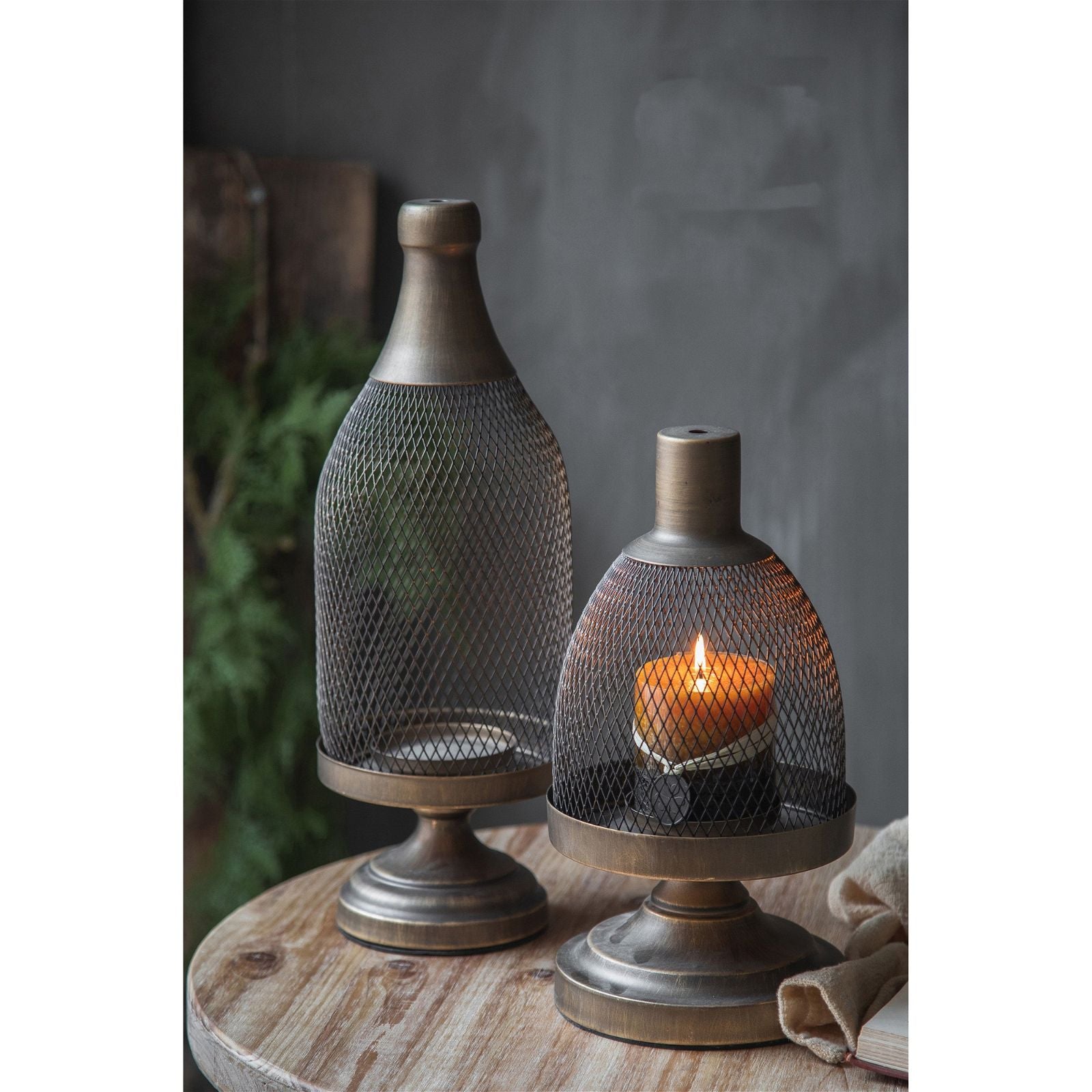 Urban Style Ciana Decorative Candle Holder Cage - Elegant Home Decor for Living Room, Bedroom, and Dining Table
