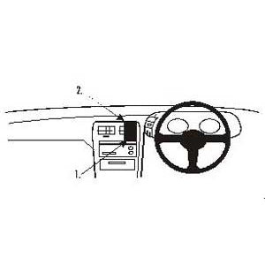 ClicOn No Holes Center Dash Mount for Nissan 300ZX (1990-1996) - Universal Phone Holder for Secure Driving & Navigation