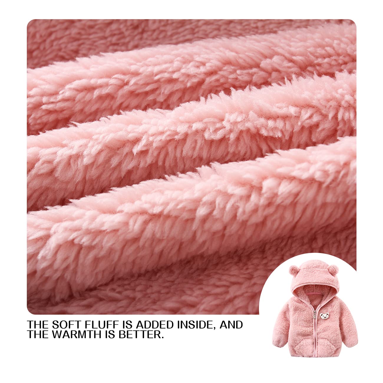 Baby Boys & Girls Fleece Jacket - Warm Winter Coat for Toddlers | Soft & Cozy Sweater for Outdoor Play & Daily Wear