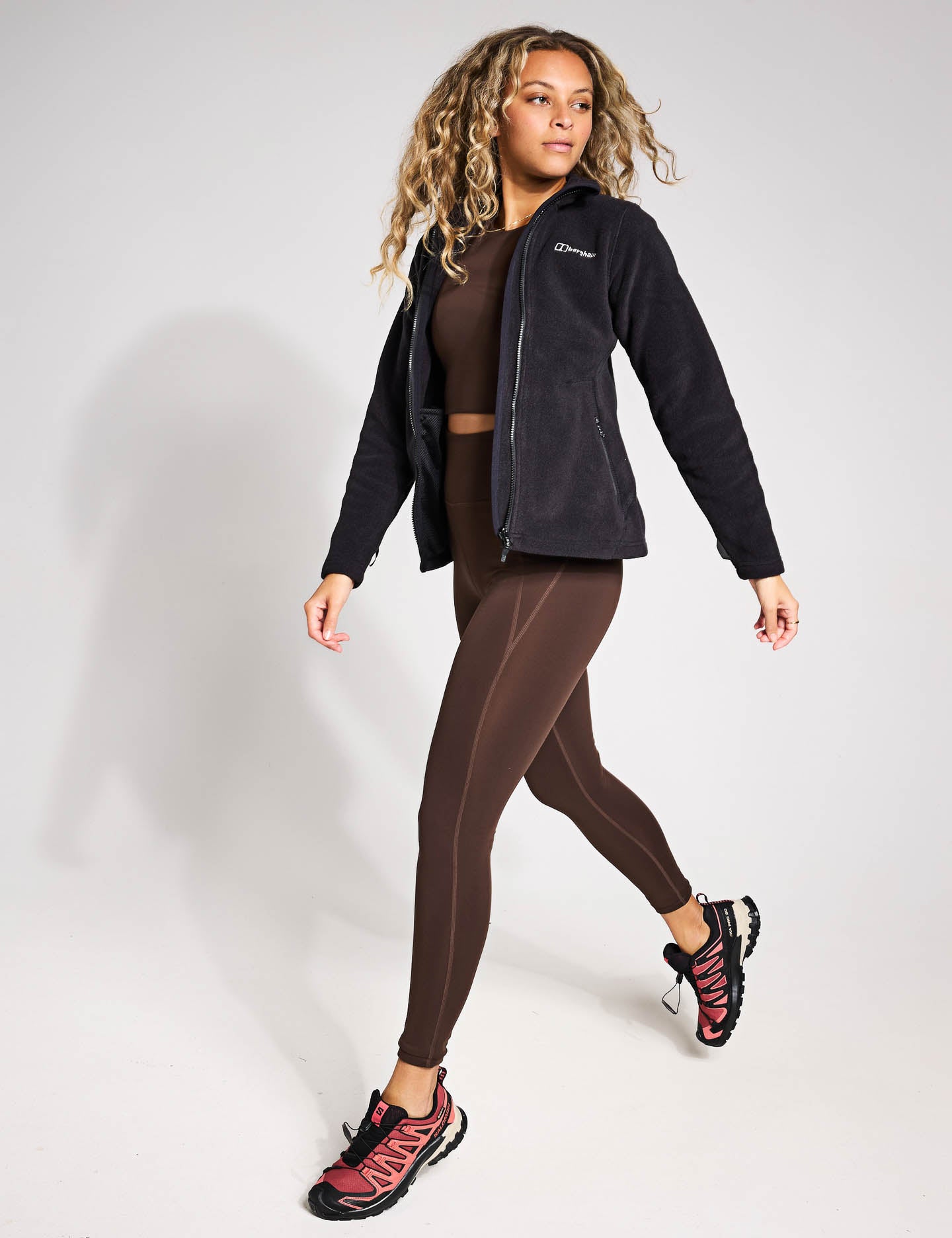 Prism Polartec InterActive Jacket - Lightweight Waterproof Windbreaker for Men & Women | Jet Black | Outdoor Hiking, Running, Camping & Travel