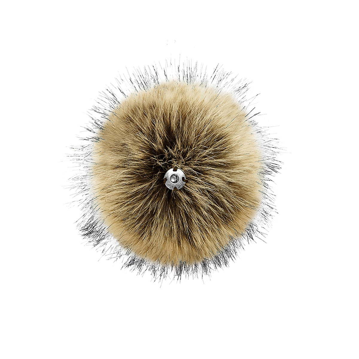 Cute Hazel Faux Fur Pom Pom Keychain - Stylish Accessory for Keys, Bags & Backpacks - Perfect Gift for Women & Girls