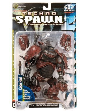 MDstore Techno Spawn Series 15 Code Red Action Figure - Limited Edition Collectible for Gamers & Anime Fans - Perfect for Display, Gifts & Cosplay Props