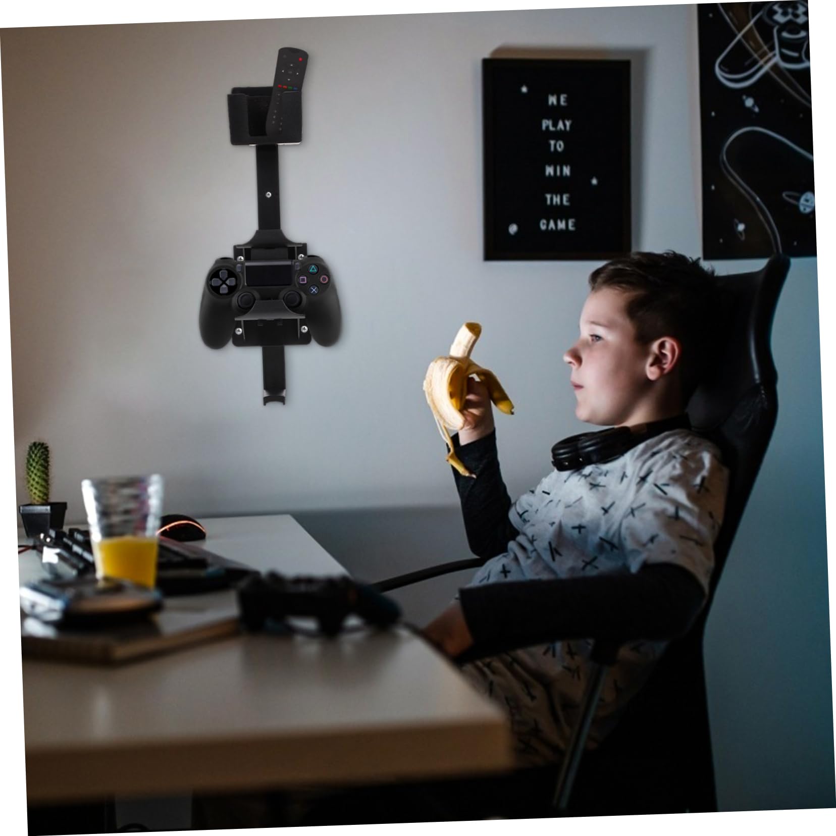 Zerodeko Universal Gaming Headset Stand - Durable ABS Wall Mount Headphone Holder for Home & Office - Perfect for Organizing Headsets on Desks, Walls, and Gaming Stations