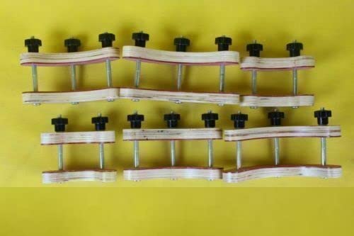 6-Piece Violin & Viola Top and Back Gluing Clamps - Professional Luthier Tools for Instrument Repair & Crafting - Perfect for DIY Violin Making and Woodworking Projects