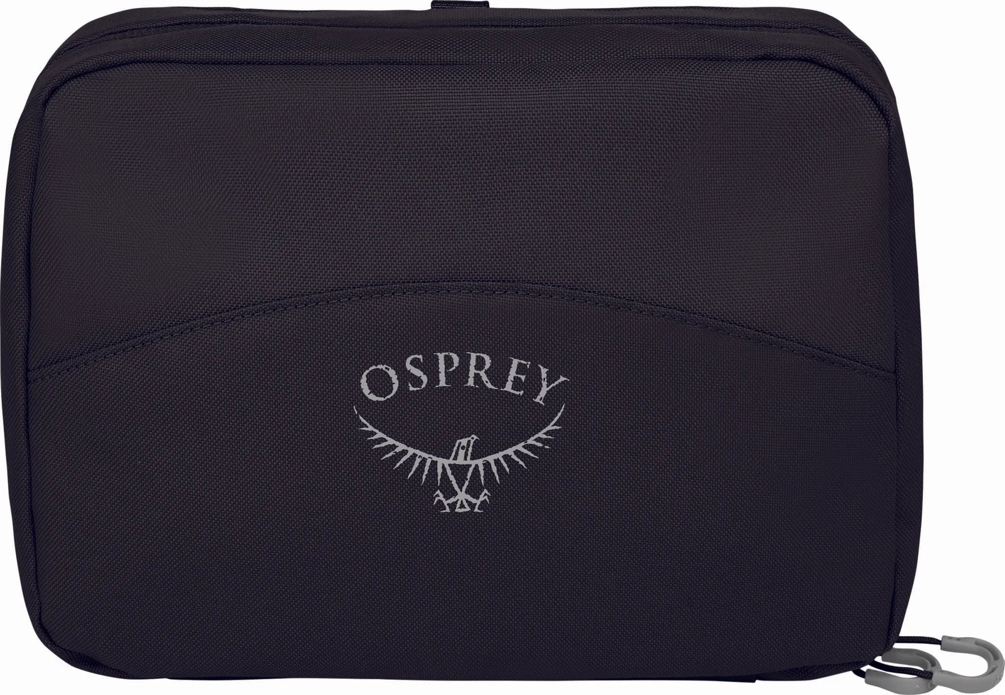 Osprey Daylite Hanging Toiletry Kit - Water-Resistant Travel Organizer with Multiple Pockets (Black) - Perfect for Camping, Hiking & Air Travel