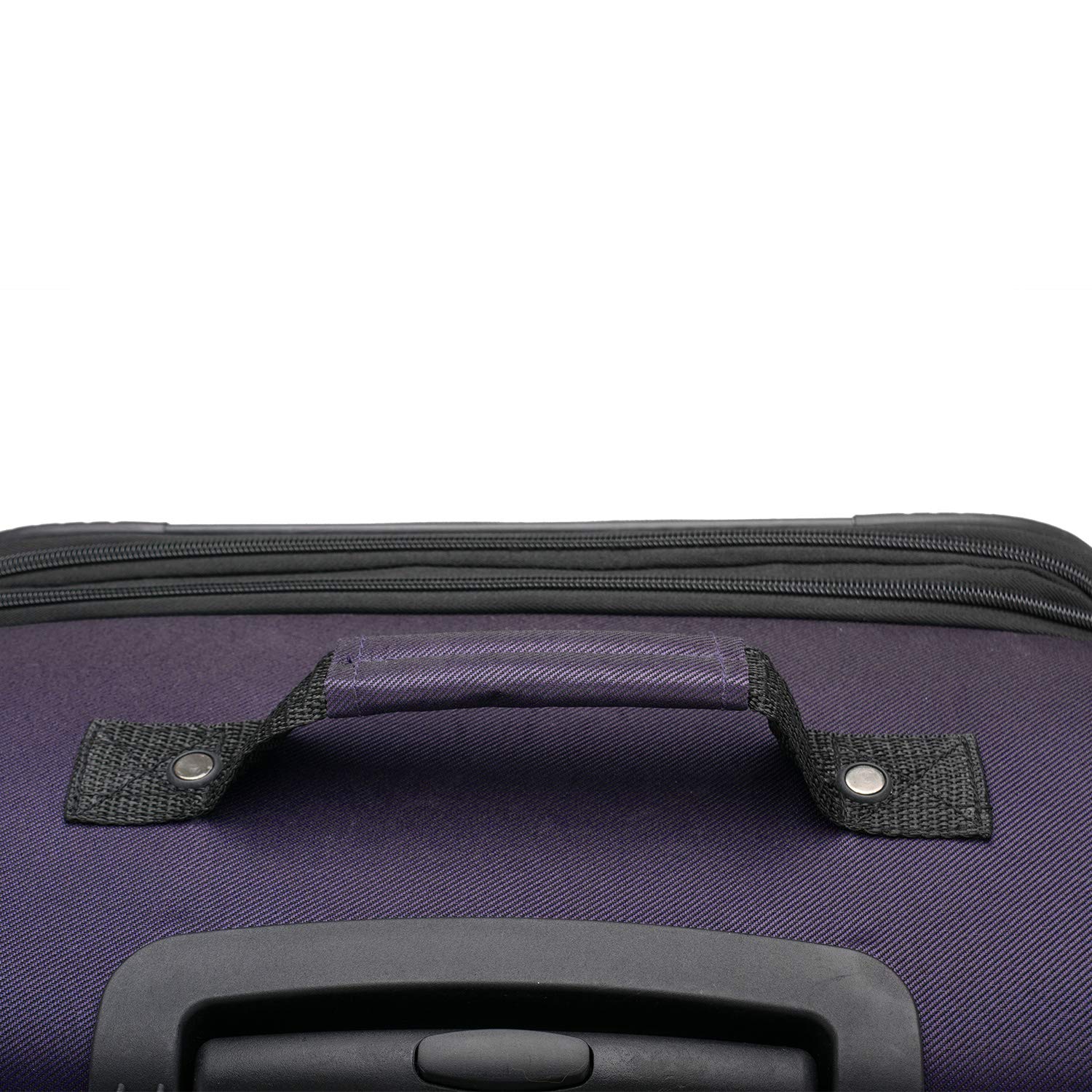 Expandable 22-Inch Purple Softside Spinner Luggage for Travel - Lightweight Carry-On Suitcase with 360° Wheels | Perfect for Airplane, Business Trips & Weekend Getaways
