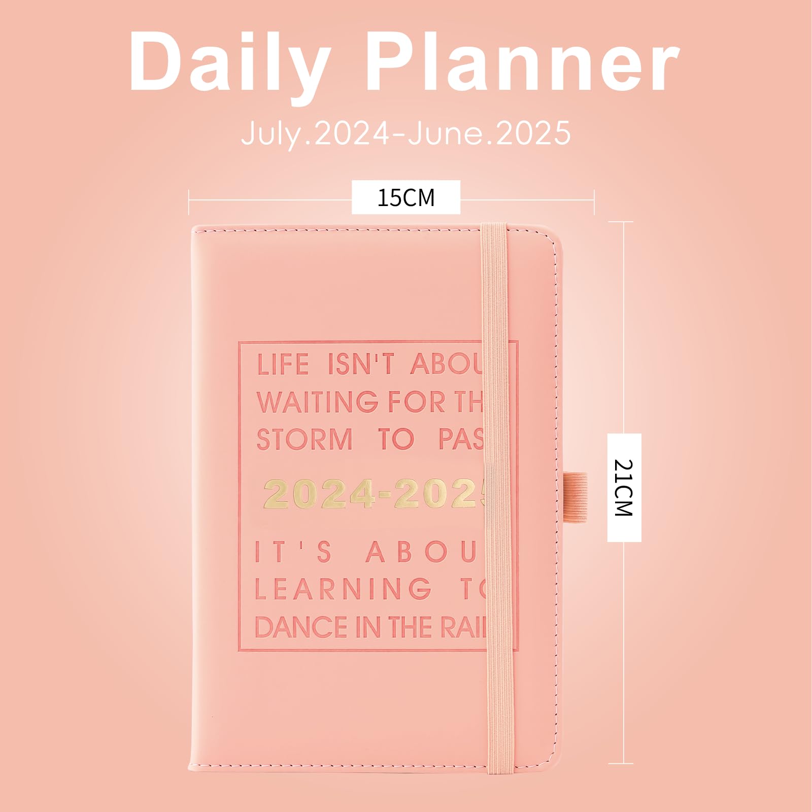 2024-2025 Daily Planner with Gratitude Journal | Academic Diary Day Per Page (July 2024-June 2025) | Productivity Organizer for Students & Professionals | 5.7