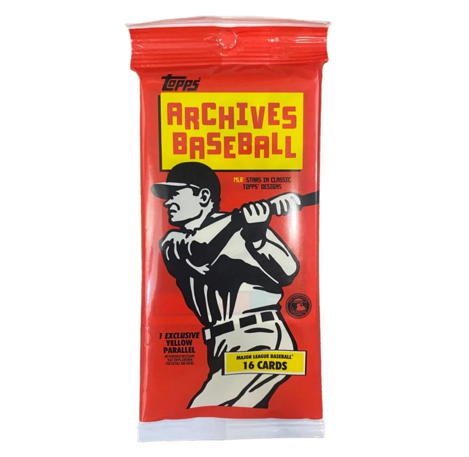 2024 Topps Archives Baseball Fat Pack - 100+ Trading Cards with Exclusive Inserts - Perfect for Collectors, Gifts, and Fantasy Sports Fans