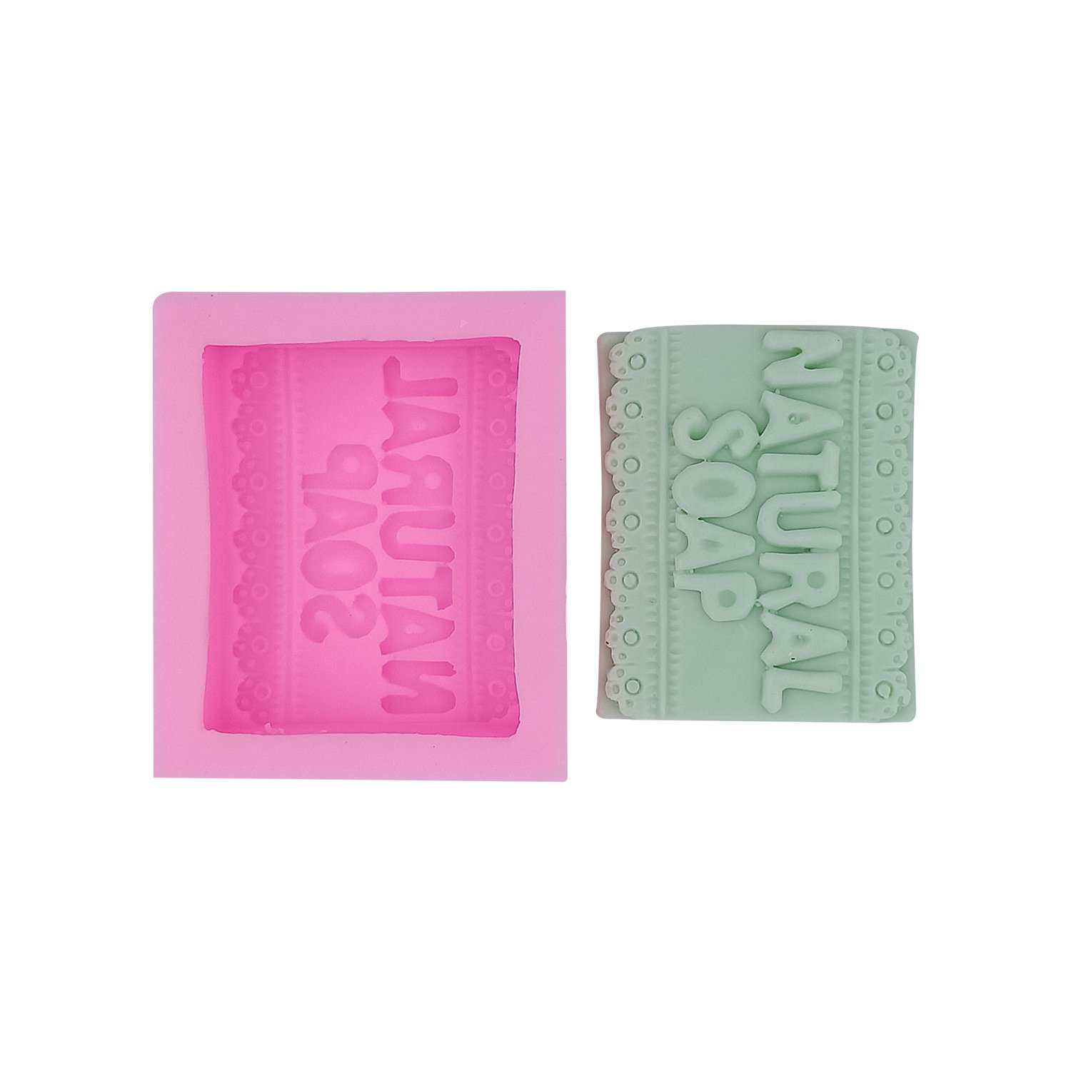 Natural Silicone Soap Molds - DIY Candle & Resin Art Craft Molds for Handmade Soap Making, Candle Pouring, Resin Jewelry & Home Decor Projects