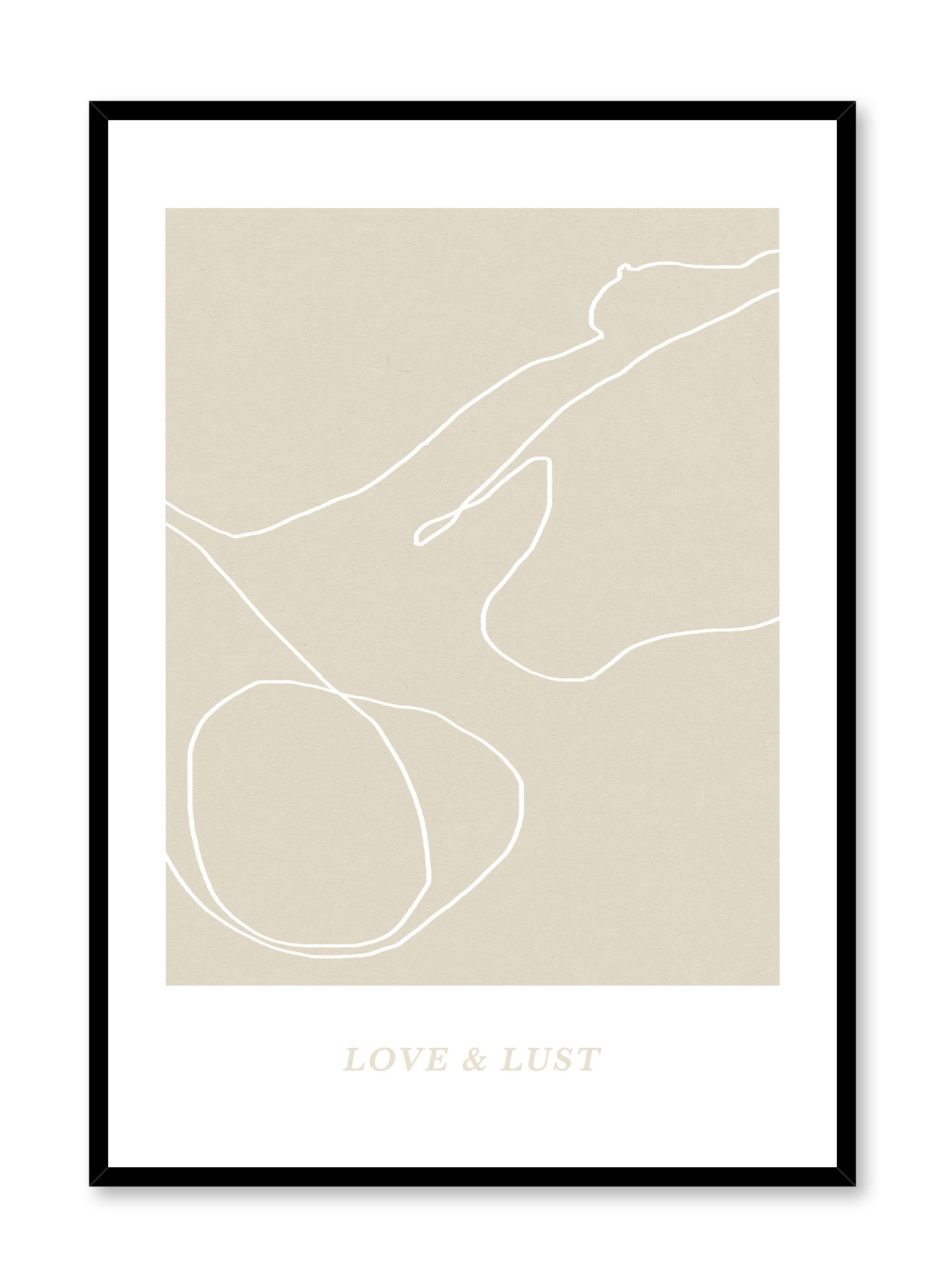 Love & Lust Poster - Romantic & Passionate Wall Art Decor for Bedroom, Living Room & Office - Perfect for Couples, Home & Gift Ideas
