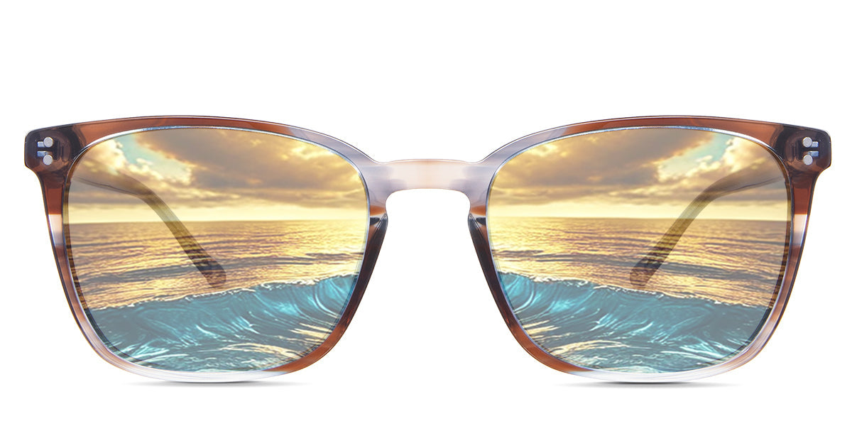 Milong Men's Prescription Tinted Glasses - Stylish & UV Protection Eyewear for Driving, Reading & Outdoor Activities