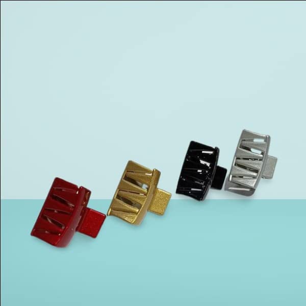 Strong Hold Matte Hair Claw Clips for Women & Girls - 4 Pack Large Hair Clips for Thick Hair - Perfect for Updos, Ponytails & Everyday Hairstyles
