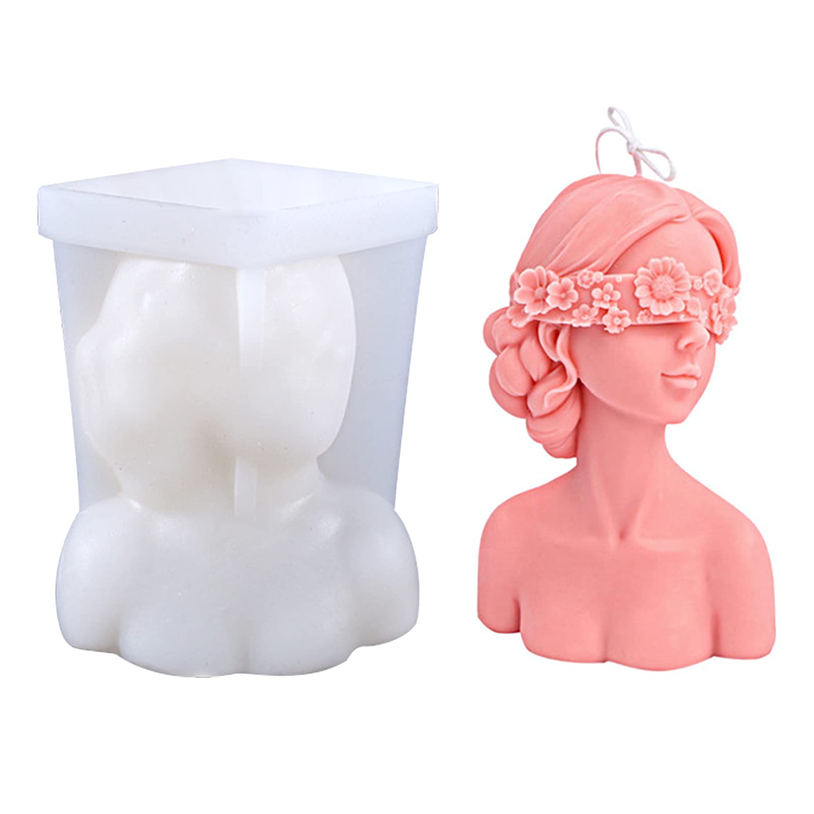 Radiance Store Silicone Candle Mold - 3D Female Body DIY Candle Making Kit for Candles, Soaps & Crafts | Perfect for Home Decor, Spa Gifts & DIY Projects