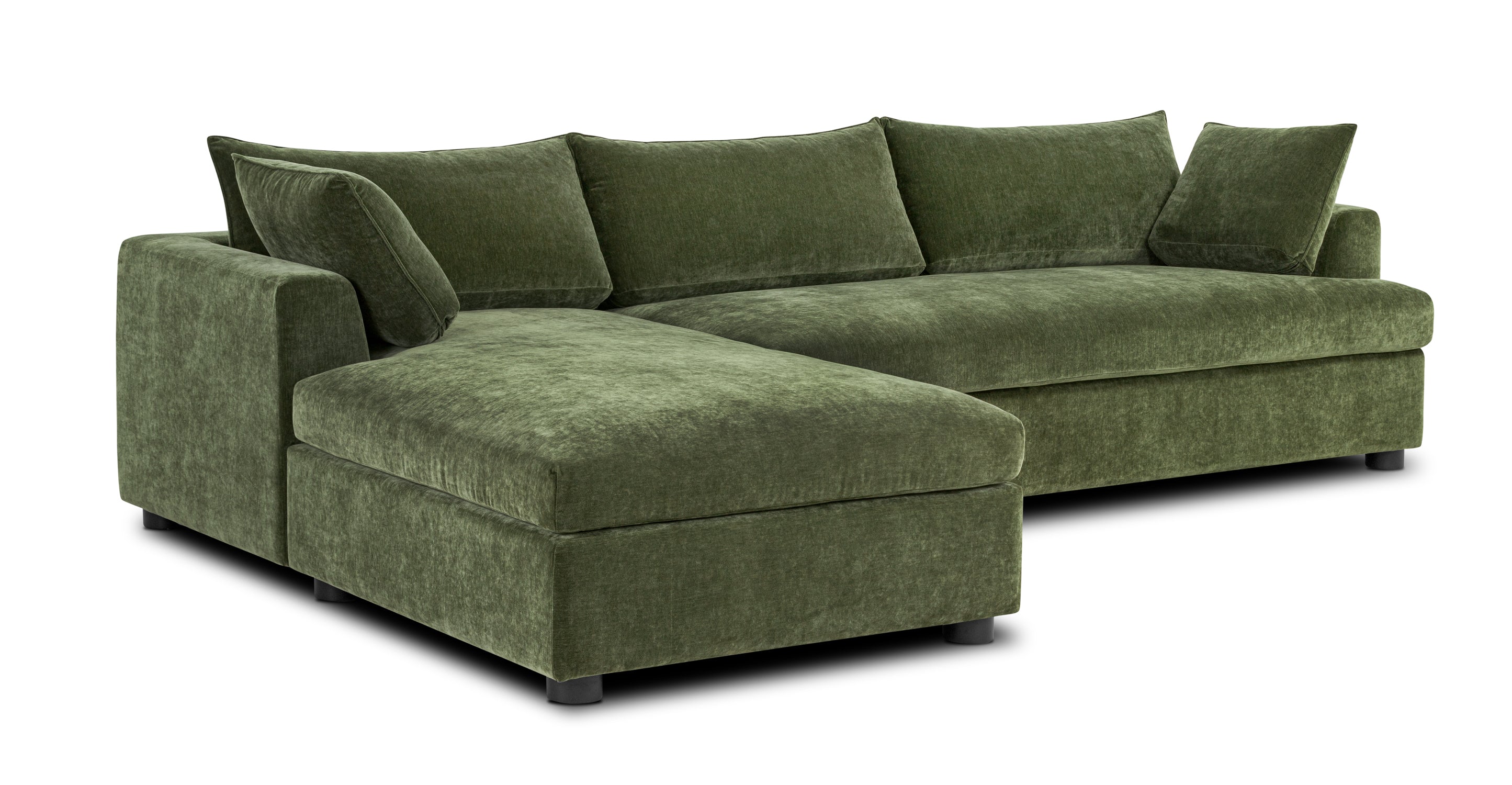 Milo Left-Facing Sleeper Sectional Sofa with Recliner - Modern L-Shaped Couch for Living Room, Family Room, and Home Theater Comfort