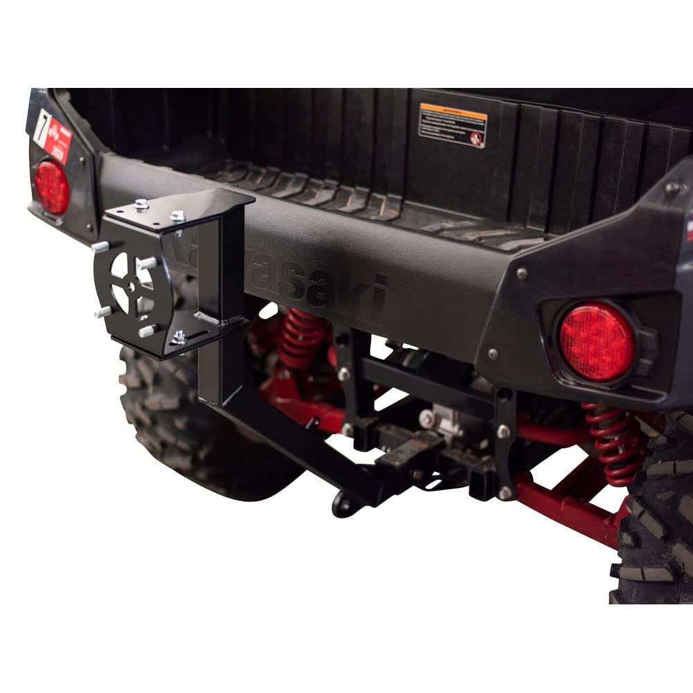 Tusk Hitch Mounted Spare Tire Carrier for Kawasaki Teryx4 800 (2014-2025) - Heavy Duty Off-Road Accessory for UTV & ATV Adventures
