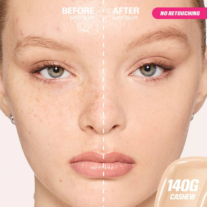 HUDA BEAUTY Easy Blur™ Natural Airbrush Foundation with Niacinamide - Lightweight, Buildable Coverage for Flawless Skin | Perfect for Everyday Wear & Special Occasions