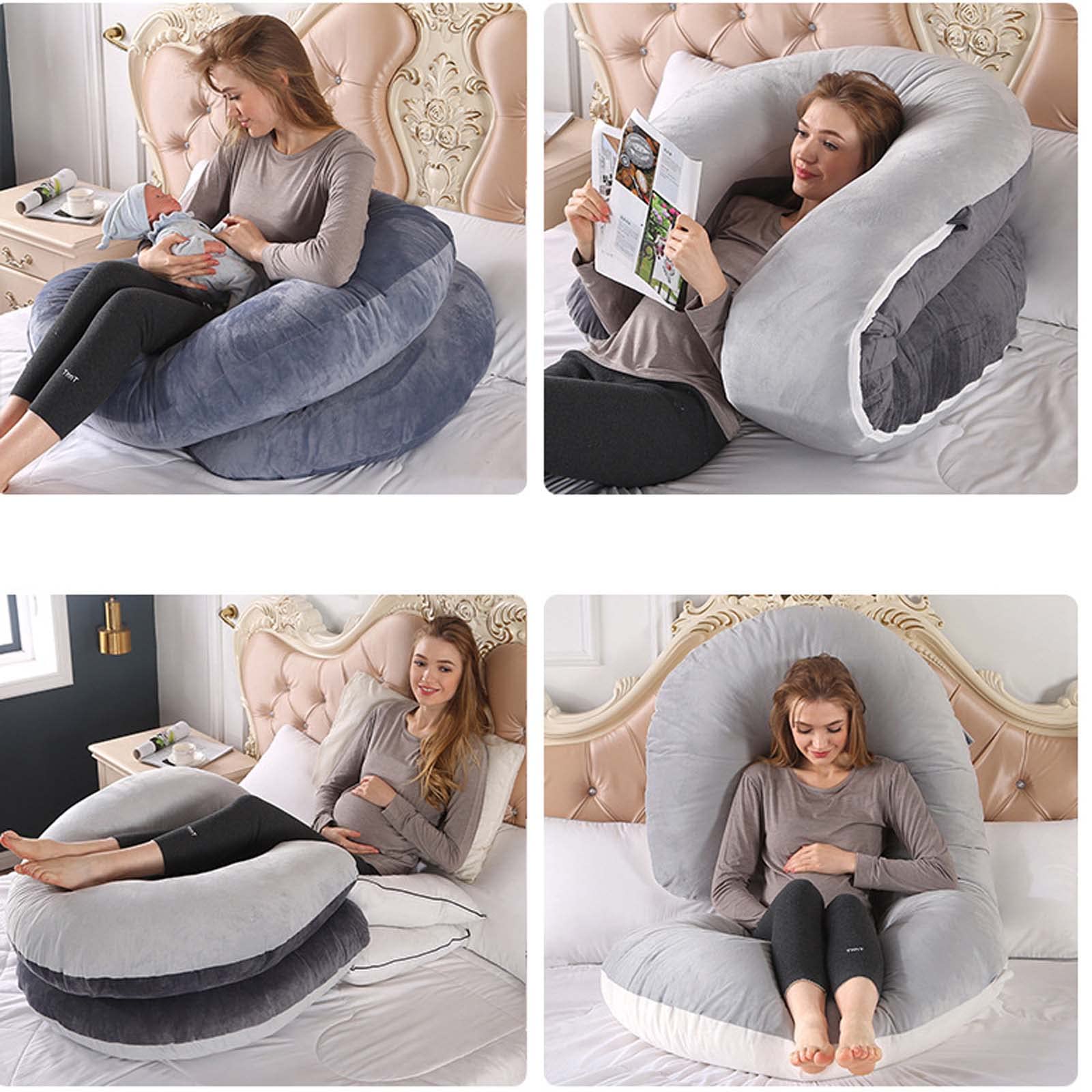 **C-Shaped Pregnancy Pillow for Side Sleepers – 53