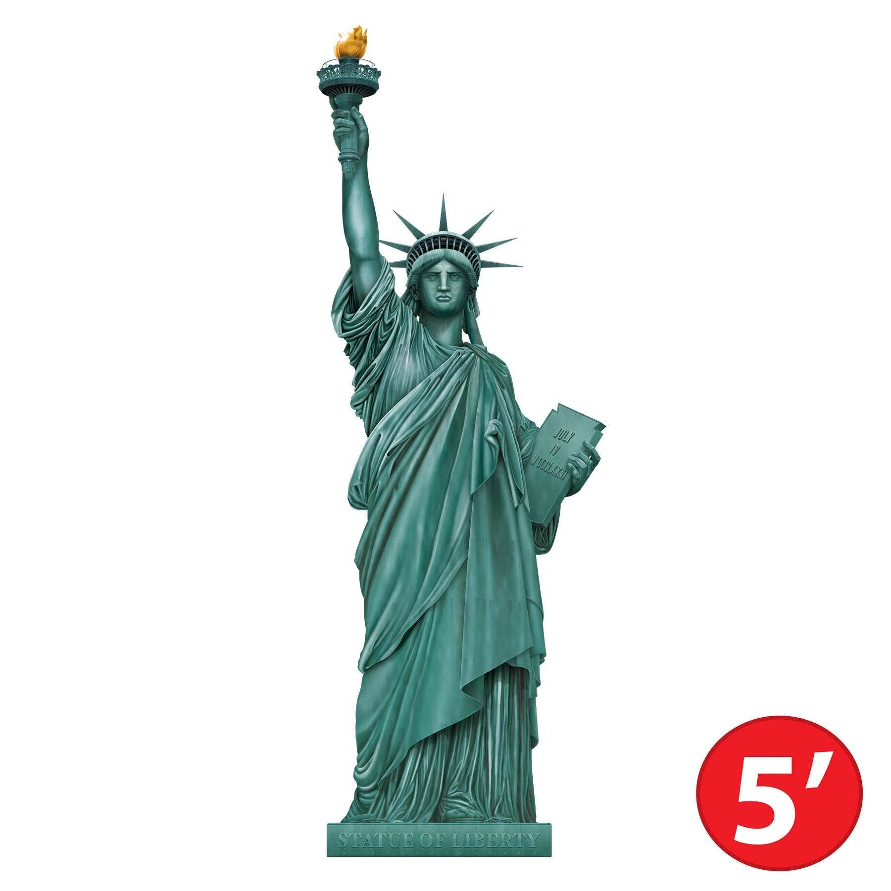 12 Pack Beistle Jointed Statue of Liberty Party Decorations - Patriotic 4th of July, Independence Day & New Year Party Supplies for Home, Office & Outdoor Celebrations