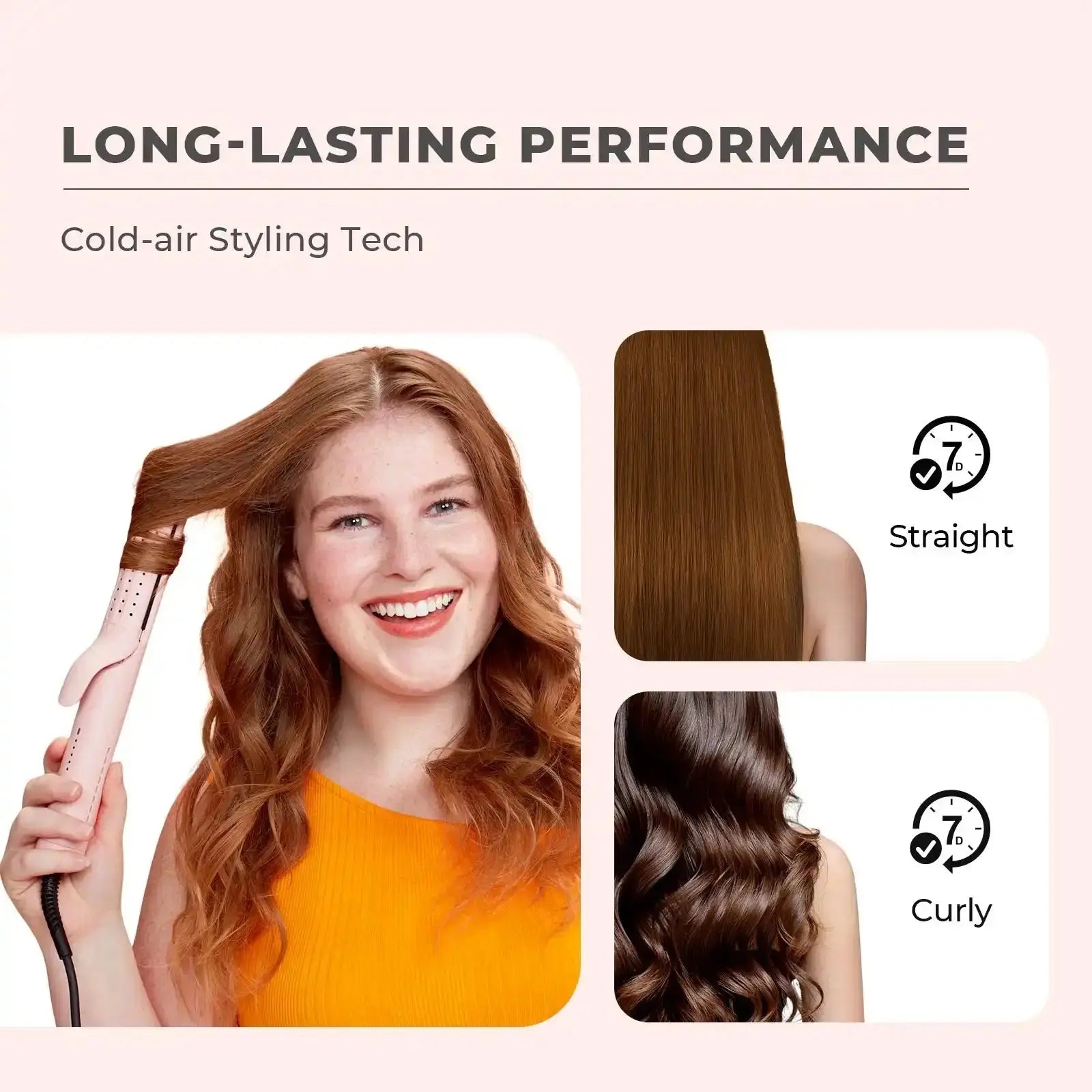 TYMO Airflow Pink Hair Dryer - Professional Ionic Blow Dryer for Fast Drying & Frizz Control - Perfect for Home, Salon & Travel Use