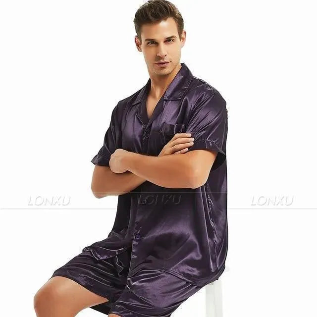 Till Morning Hour Men's Pajama Set - Soft Cotton Sleepwear for Men, Comfortable Lounge Pajamas for Nighttime & Relaxing at Home