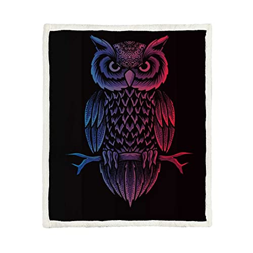 Retro Owl Style Illustration Bird